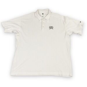 Nike Sphere Dry Shirt Men XXL White Polo Honeycomb Waffle Legends Golf Resort SC